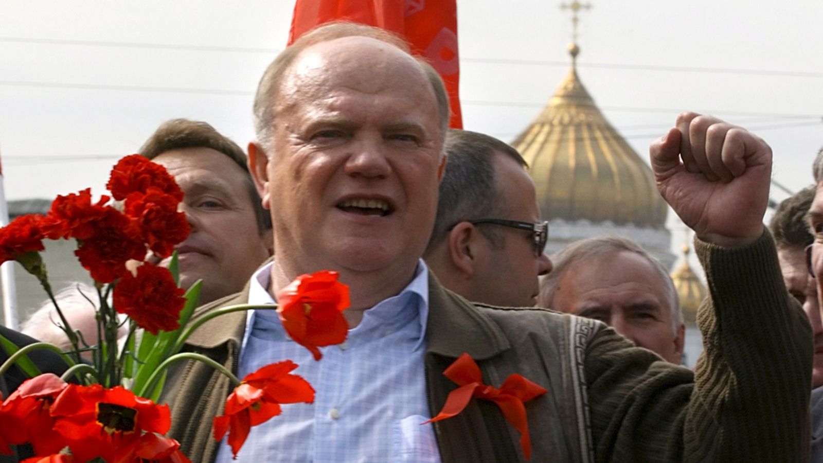 Venäjän kommunistisen puolueen johtaja Gennadi Zjuganov. Kuva: EPA