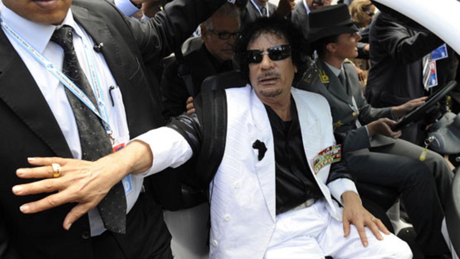 Libyan johtaja Muammar Gaddafi (EPA)