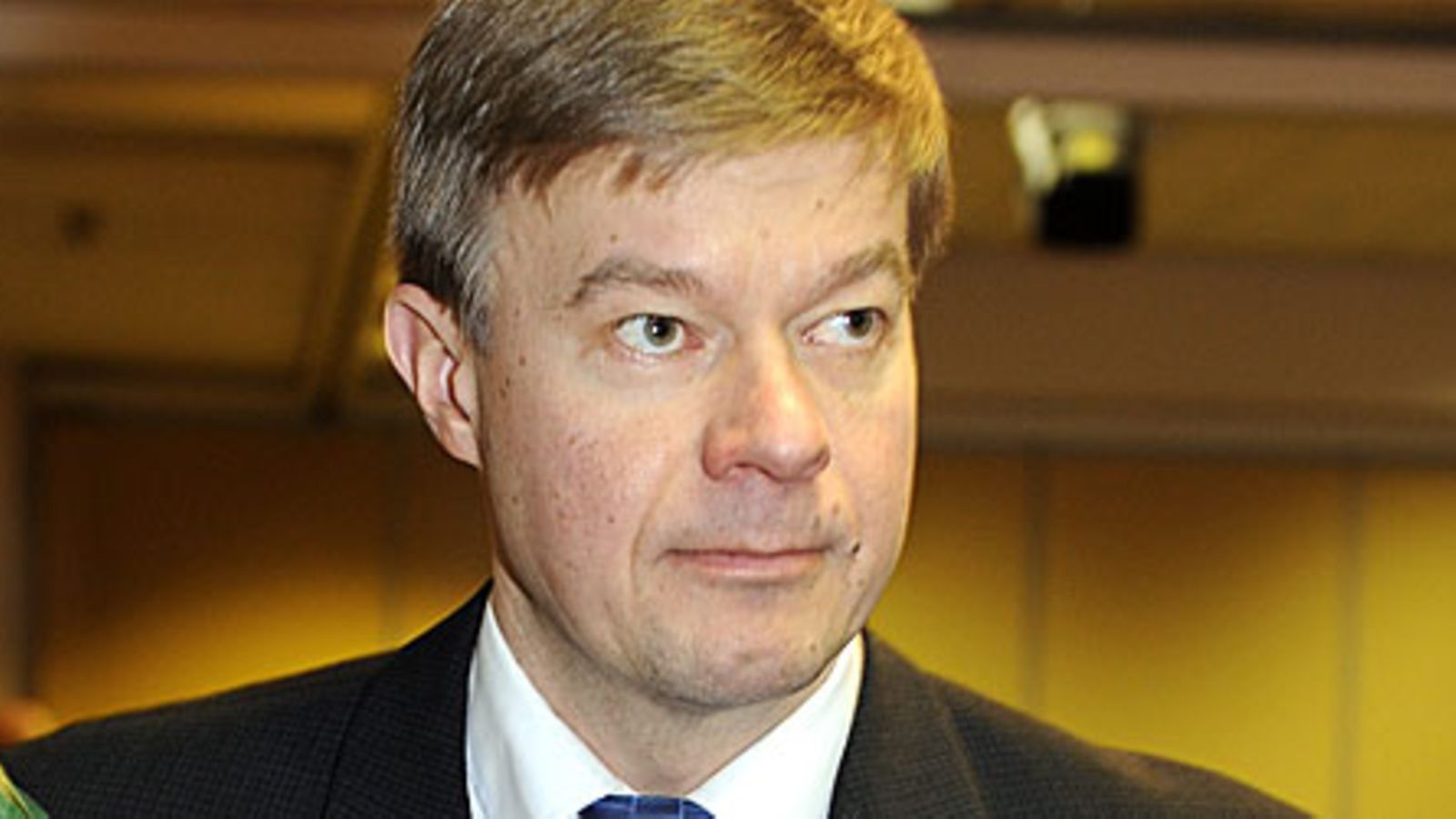 Varapuheenjohtaja Antti Rantakangas Keskustan puoluevaltuuston kokouksessa Järvenpäässä 29. marraskuuta 2008. Kuva: Lehtikuva