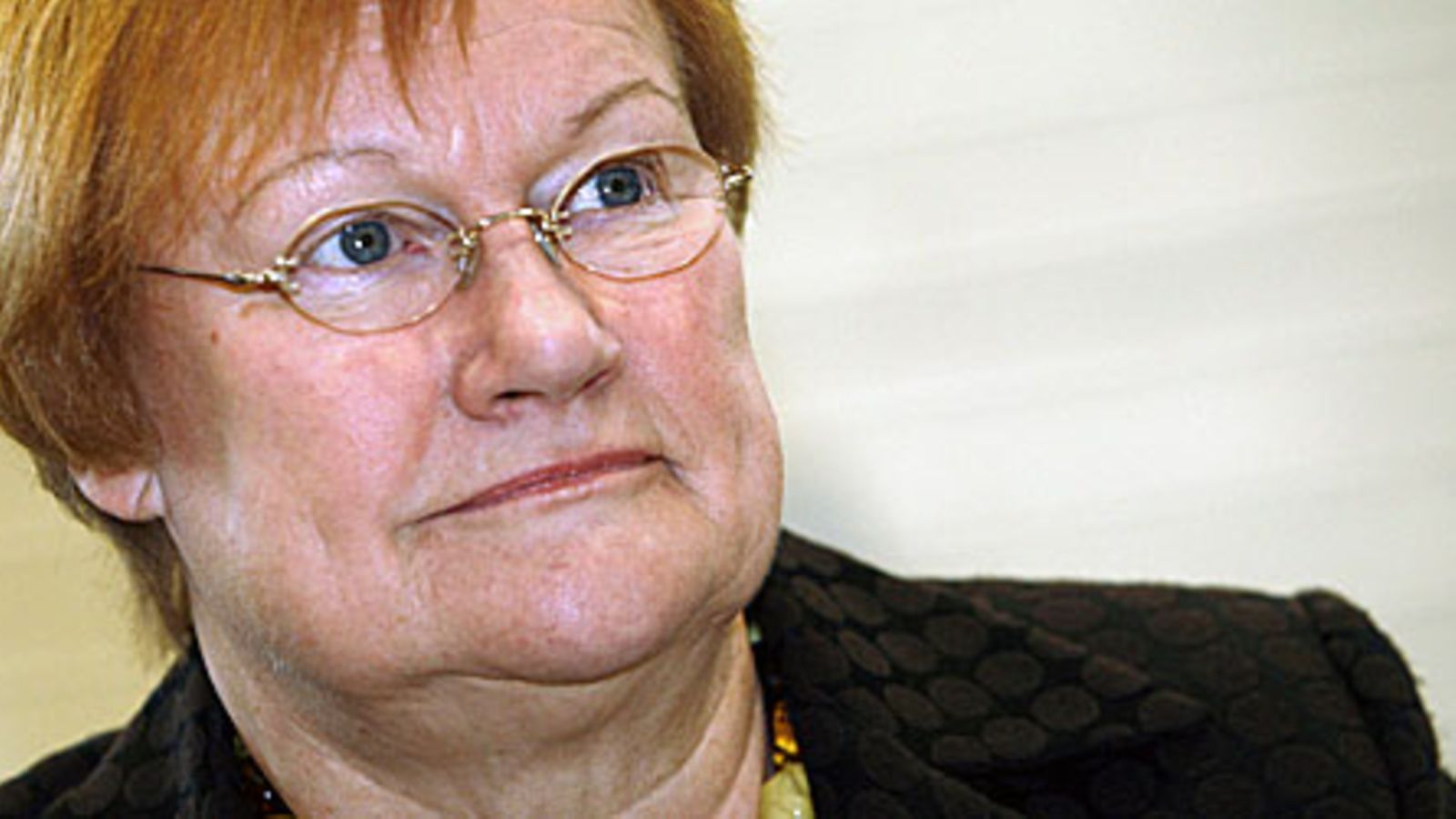 Presidentti Tarja Halonen seminaarissa, joka käsitteli globalisaation haasteita EU- työelämässä Loughlistown Housessa Dublinissa 13 marraskuuta 2007. Kuva: Lehtikuva