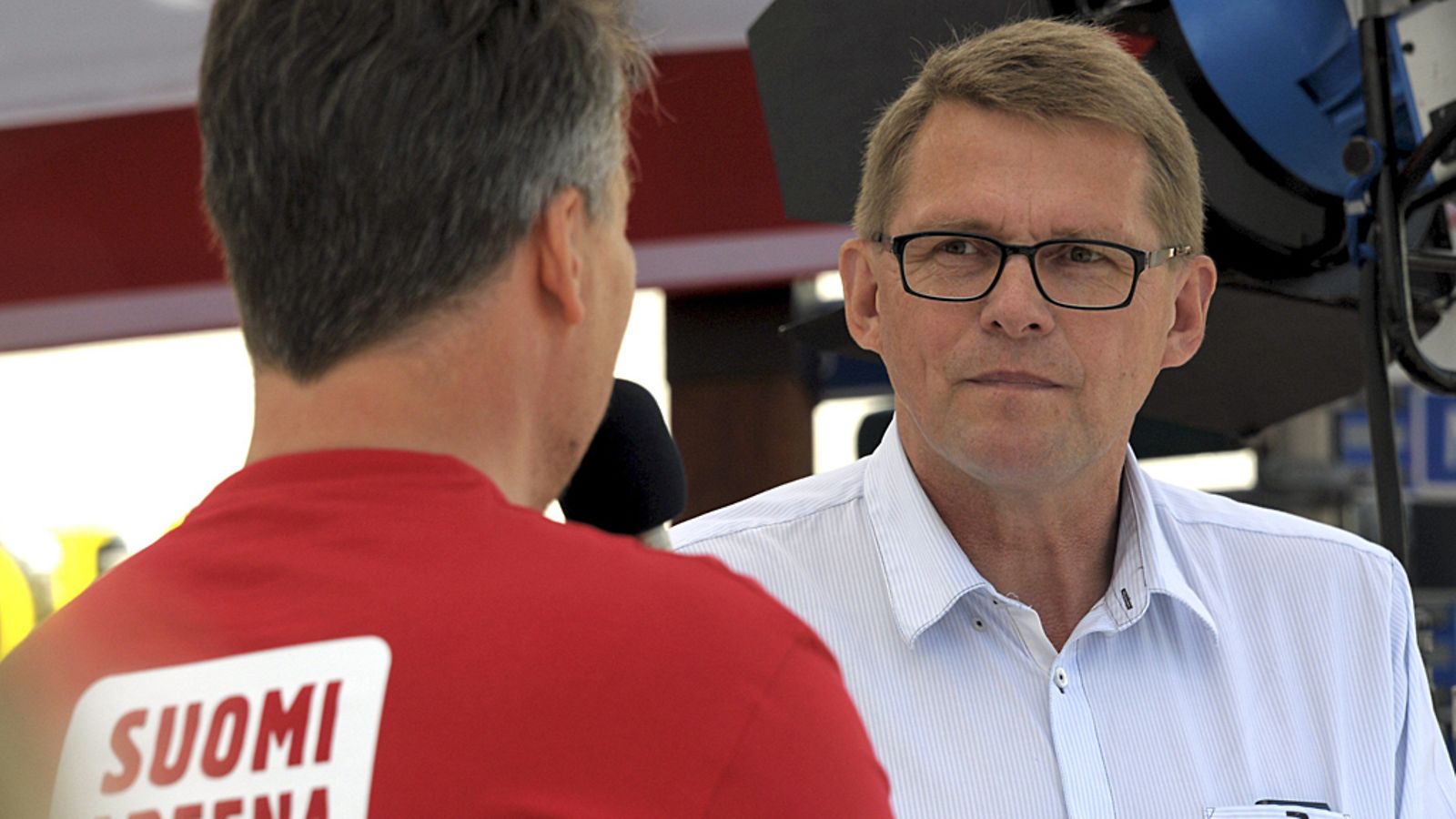 Keskustan ex-puheenjohtaja, nykyisin Perheyritysten liiton toimitusjohtaja Matti Vanhanen kuntavaali- ja kuntauudistustentissä SuomiAreena-tapahtumassa Porissa 17. heinäkuuta 2012.