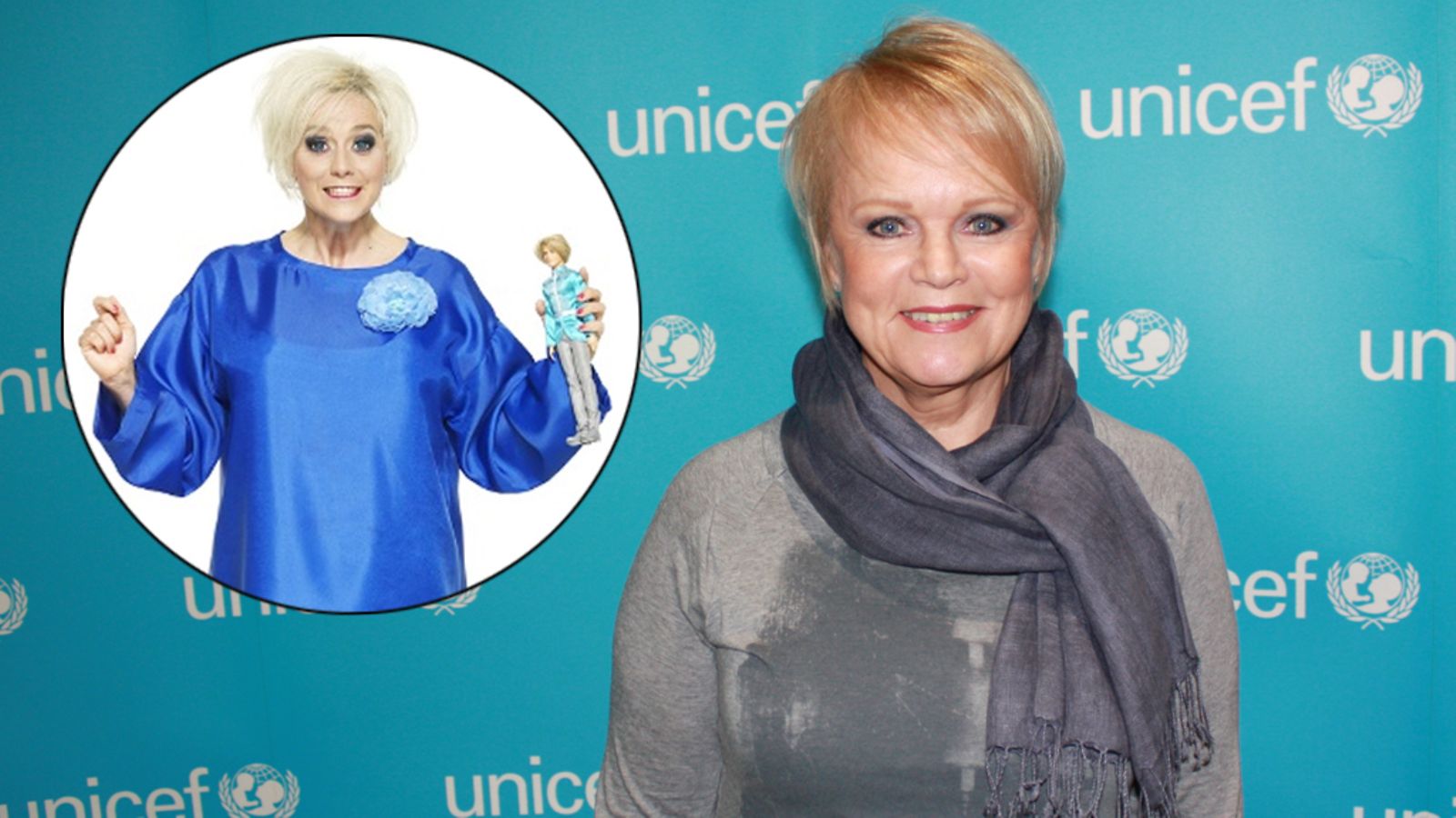 Putouksesta tuttu parodiahahmo Kutri Hölinä ja laulaja Katri Helena