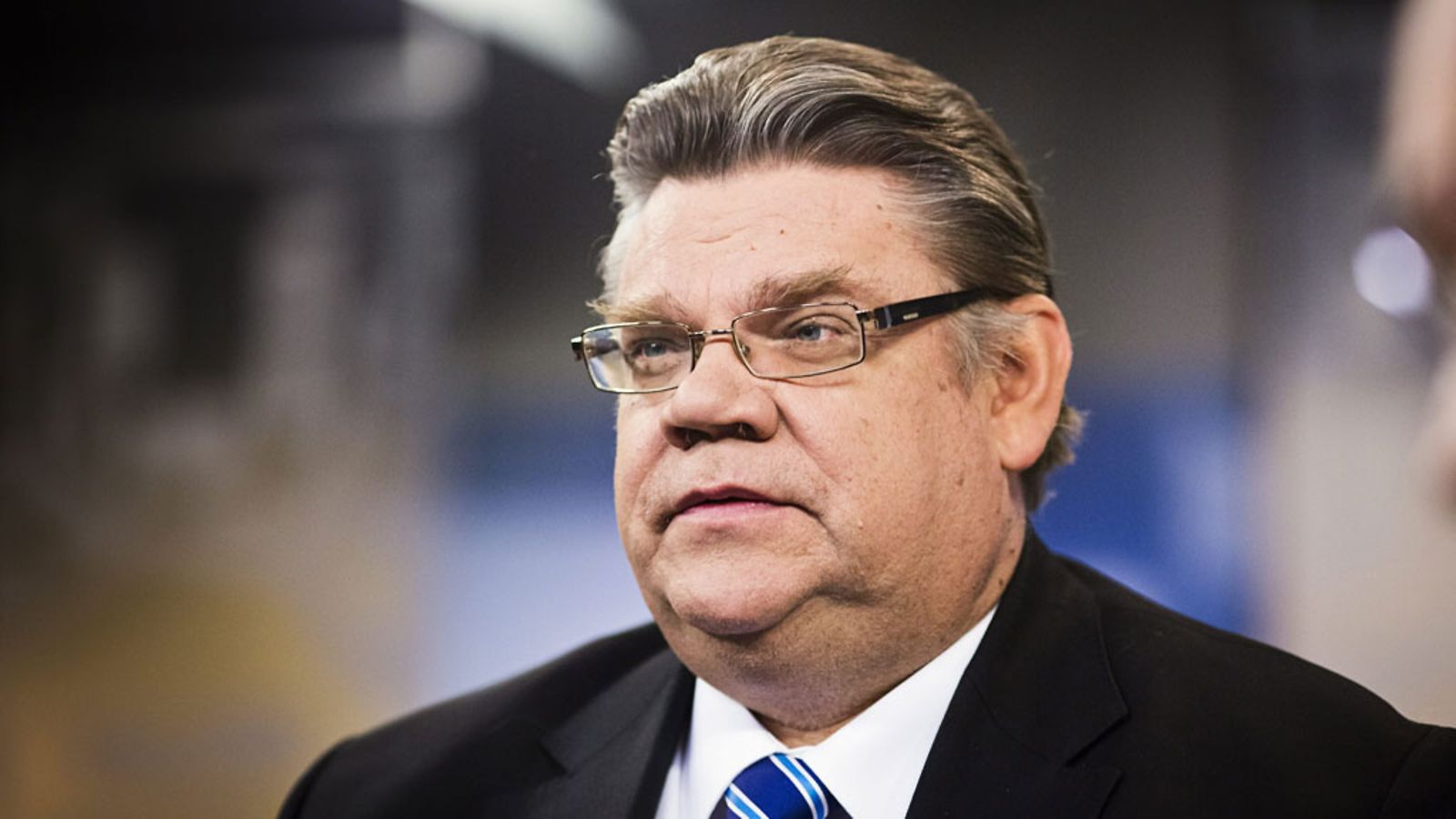 erussuomalaisten puheenjohtaja Timo Soini Ylen TV1:n Ykkösaamun vieraana Helsingissä 2. maaliskuuta 2013.