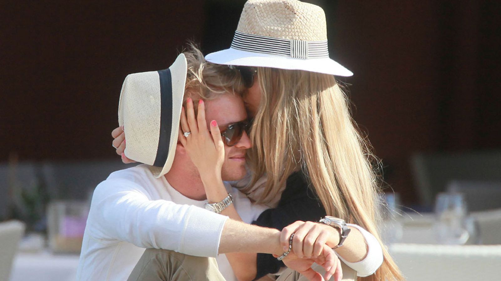 Nico Rosberg ja Vivian Siboldi romanttisissa tunnelmissa.