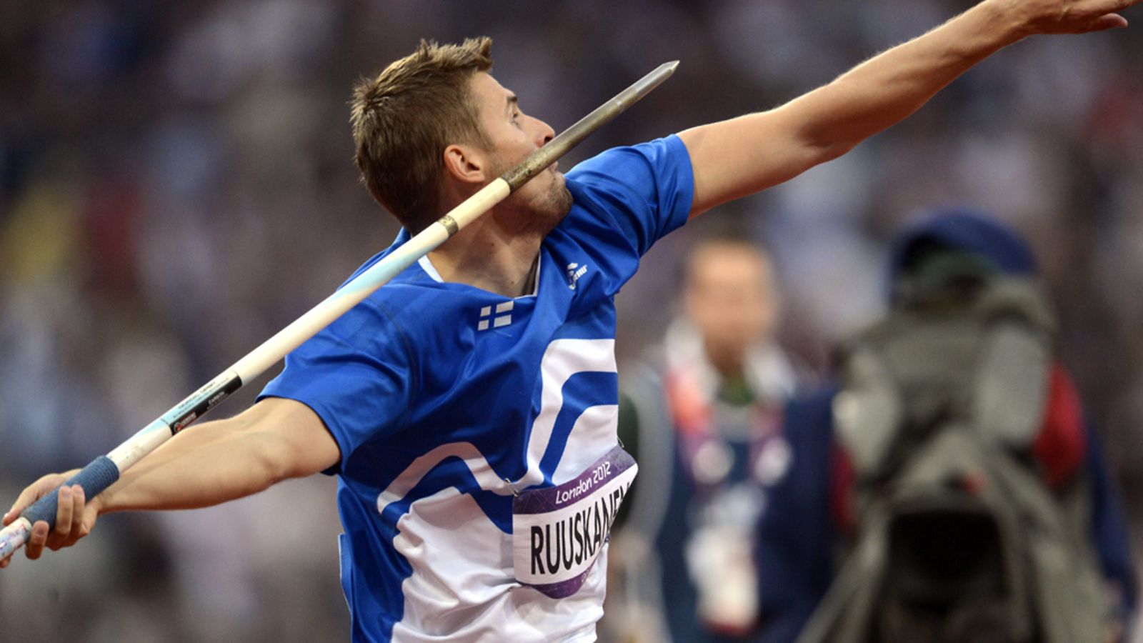 Antti Ruuskanen voitti Suomelle olympiapronssia keihäänheitossa.