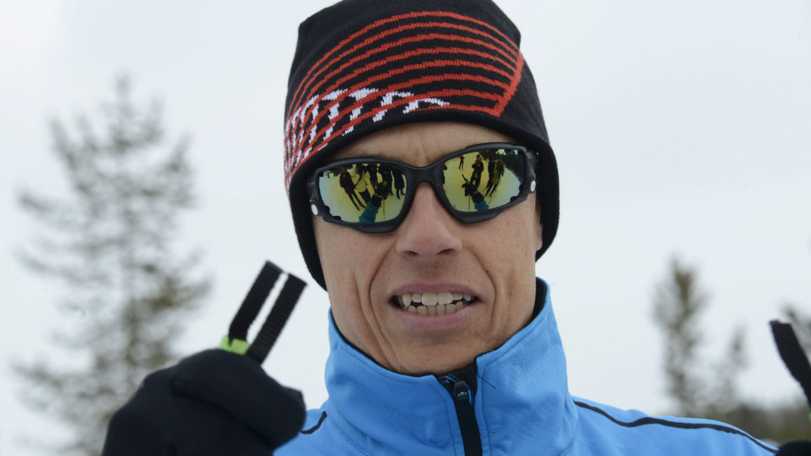 Eurooppa- ja ulkomaankauppaministeri Alexander Stubb ehti ladulle ennen illan tapaamista.