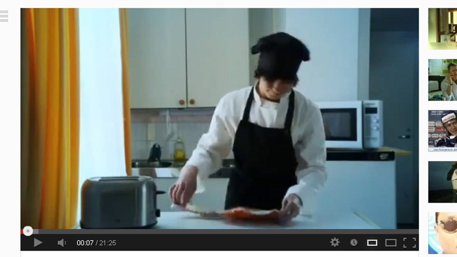 Kuvakaappaus Justimuksesta Youtube-sivustolta.