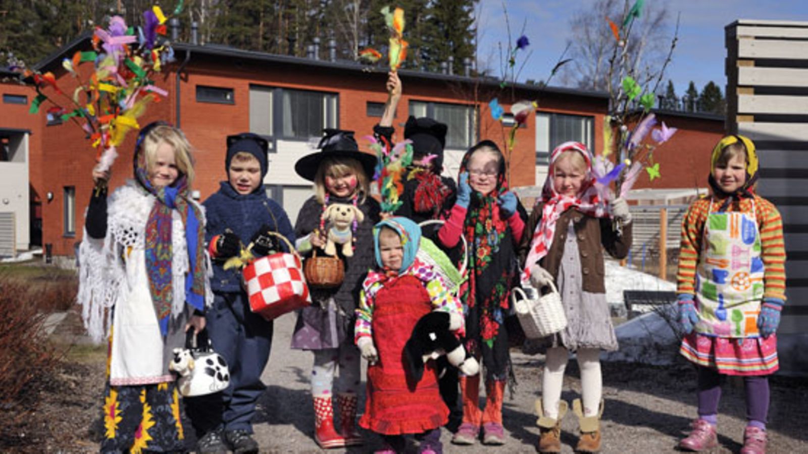 Nämä pikkunoidat olivat liikkeellä Espoon Eestinmalmilla.