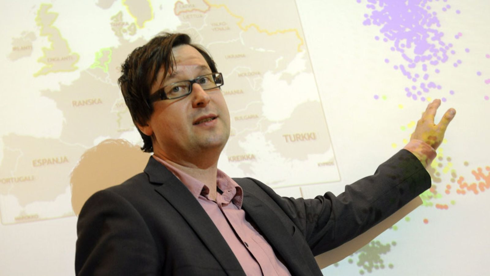 Vanhempi tutkija Samuli Ripatti osallistui 16. maaliskuuta 2010 Suomen molekyylilääketieteen instituutin tilaisuuteen, jossa kerrottiin tutkimustuloksia suomalaisten geeniperimästä. (Lehtikuva)