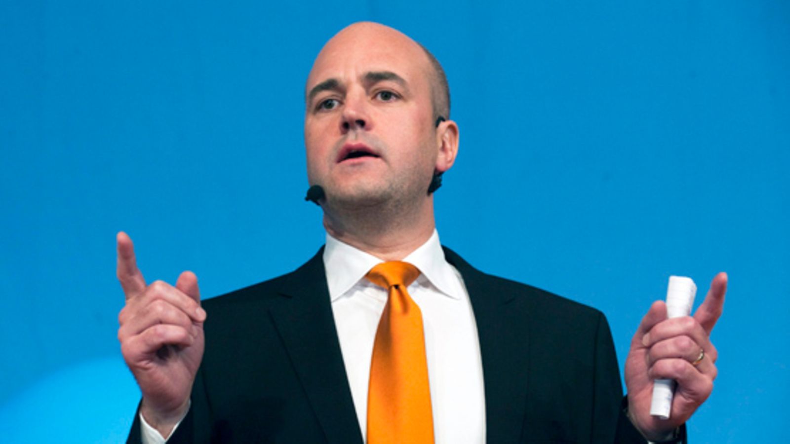 Fredrik Reinfeldt. EPA