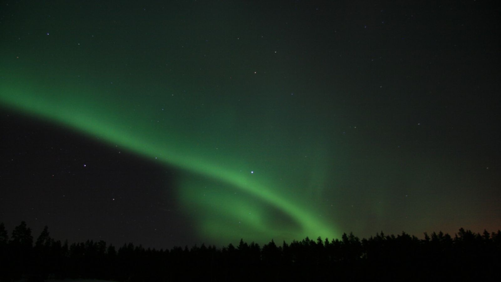 Revontulia Varsinais- Suomessa, Perniössä 18.maaliskuuta 2013.