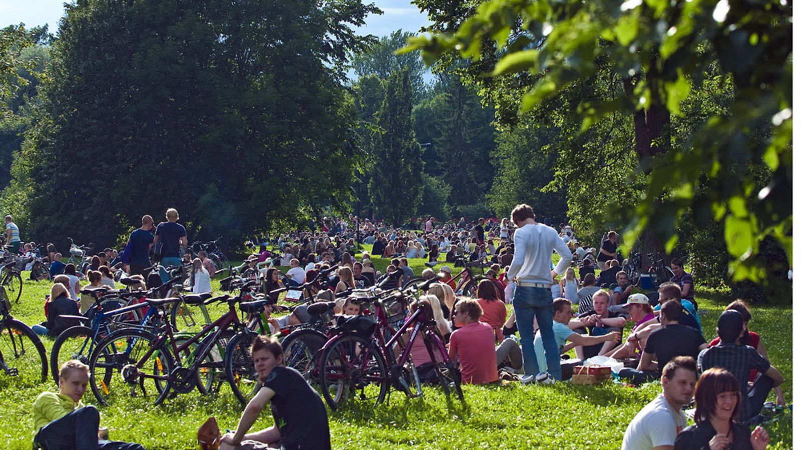 Botellon -piknik Kupittaanpuistossa Turussa, 16. heinäkuuta 2011.