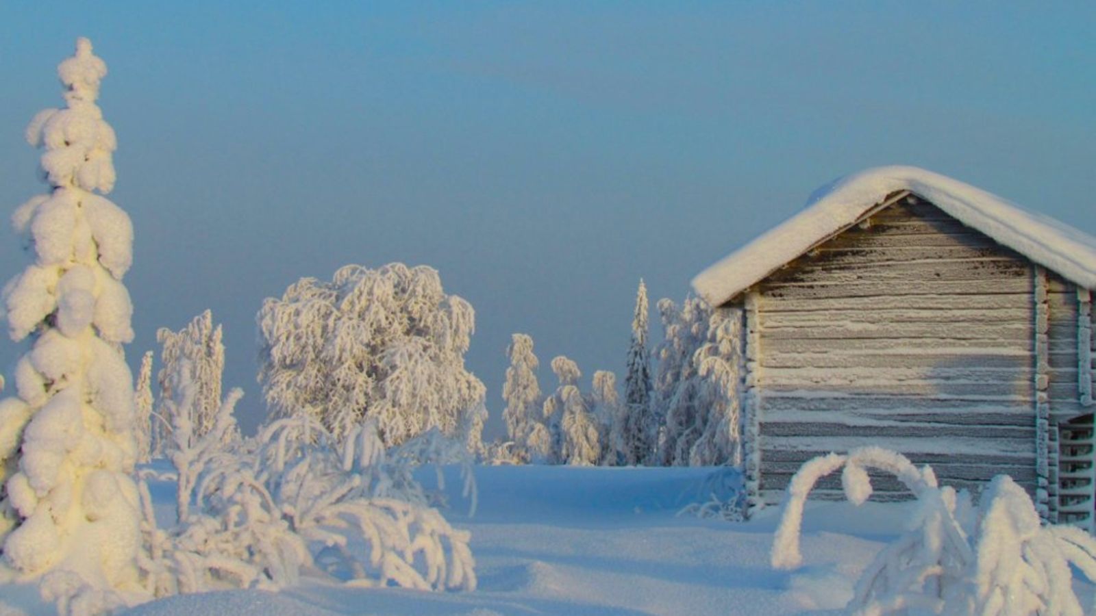 Hyrynsalmi, Paljakkavaara 04.02.12. Pakkasta -34c ja tykkylunta paljon.
