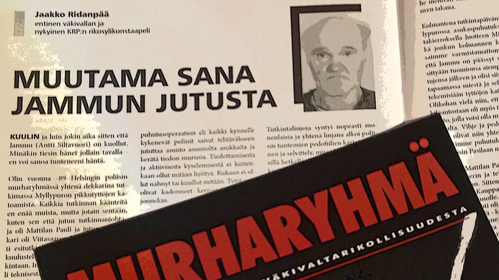 Artikkeli Jammu-tapauksen tutkinnasta Murharyhmä 1/2012 -lehdessä