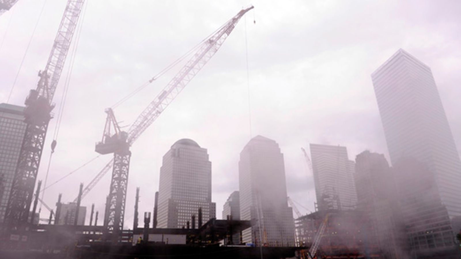 Entisen WTC:n alueen rakennustyömaa. EPA