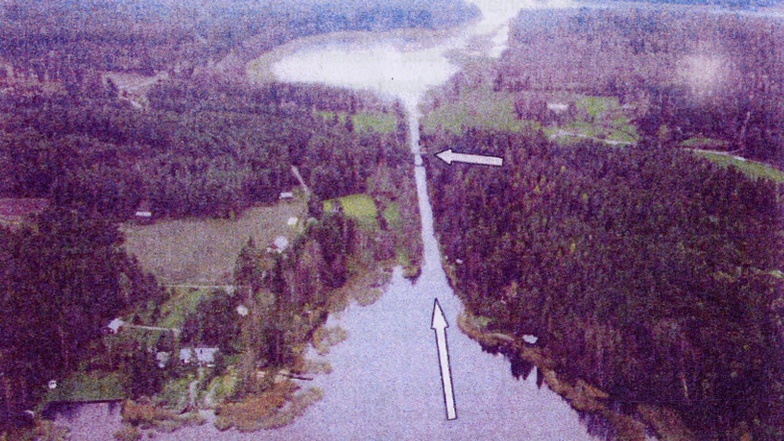 Täällä Järvilehdon veneonnettomuus tapahtui. Kuva: Poliisi