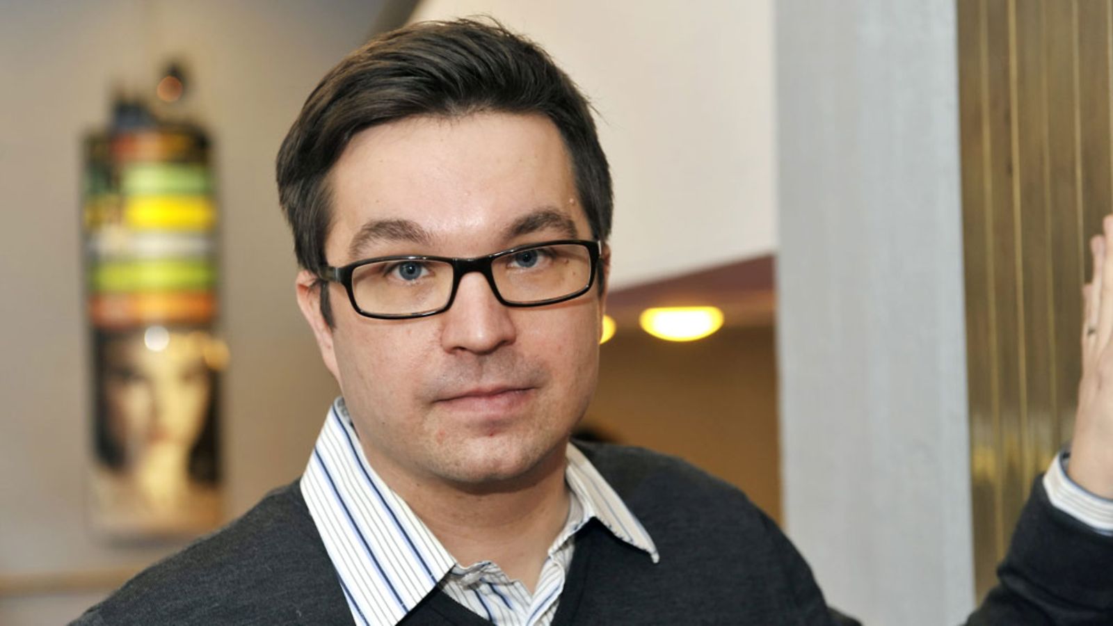 Helsingin dokumenttielokuvafestivaali Docpointin taiteellinen johtaja Erkko Lyytinen kertoi festivaalien ohjelmistosta tiedotustilaisuudessa Helsingissä maanantaina 17. tammikuuta 2011.