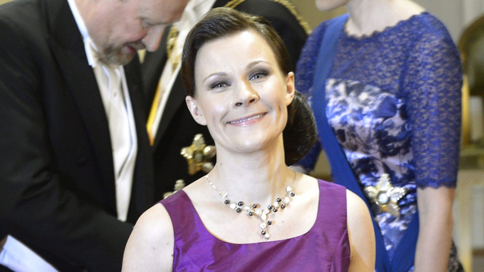 Anna Halonen itsenäisyyspäivän vastaanotolla Presidentinlinnassa Helsingissä 6. joulukuuta 2012.