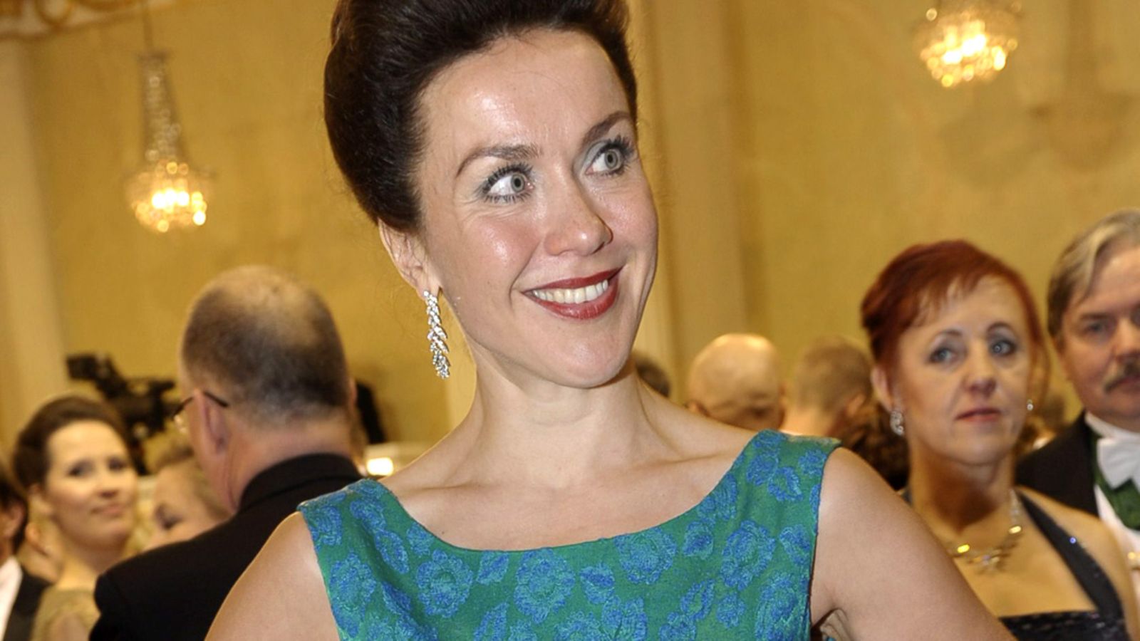 Lisa Sounio itsenäisyyspäivän vastaanotolla Presidentinlinnassa Helsingissä 6. joulukuuta 2012.