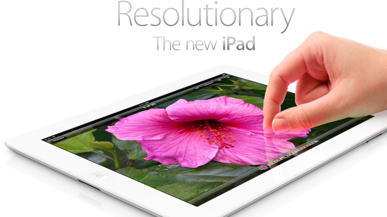 Uusi iPad 2012. Kuvakaappaus Applen sivuilta.