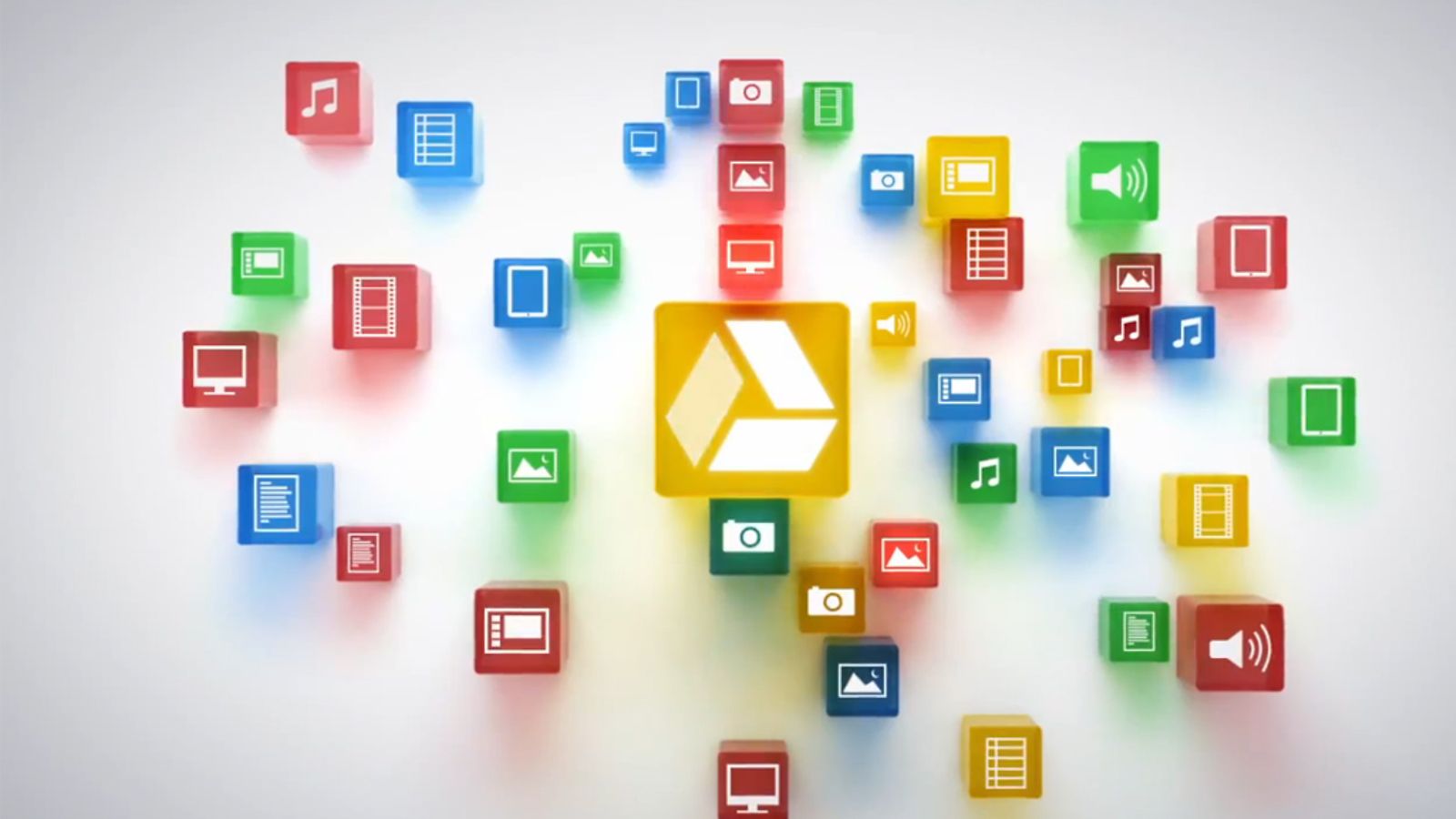 Google Drive, pilvitallennustila. Kuvakaappaus YouTubesta.