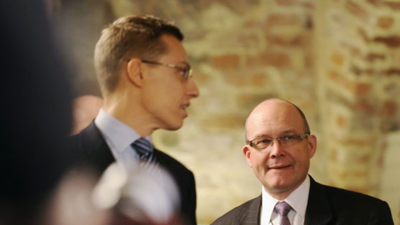 Alexander Stubb ja Antti Turunen. Lehtikuva