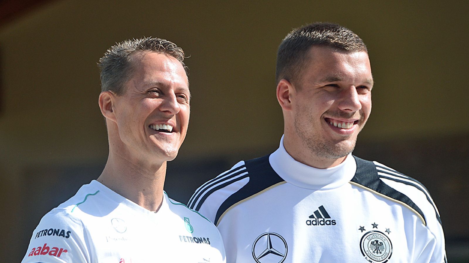 Michael Schumacher ja Lukas Podolski
