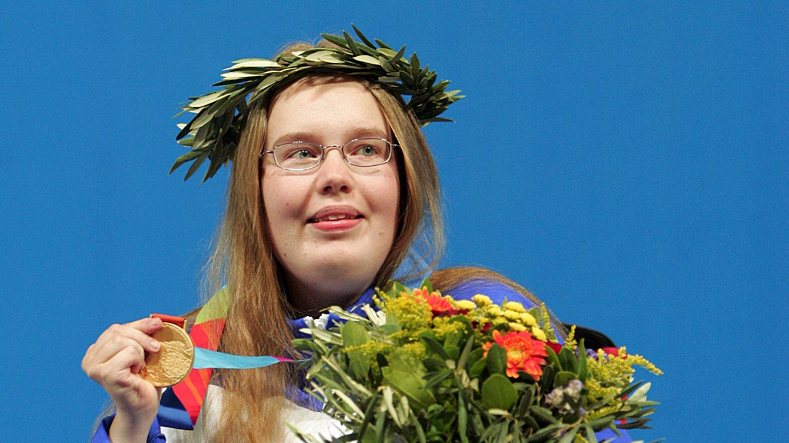 Minna Leinonen Ateenan paralympialaisissa.
