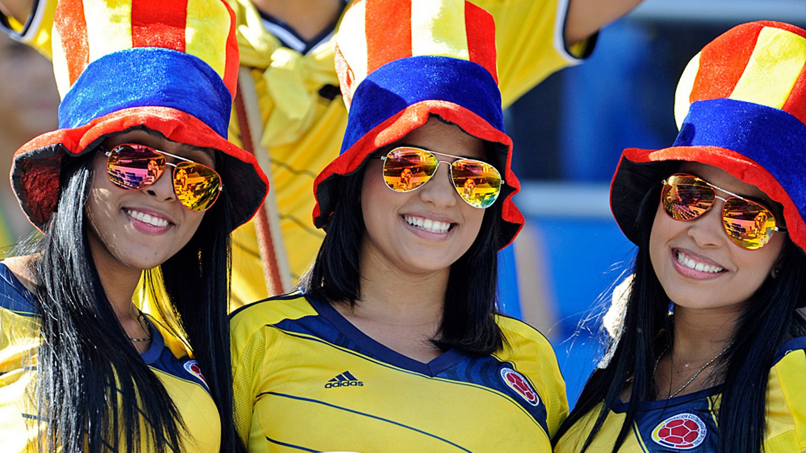 Kolumbian faneja Brasilian MM-kisoissa.