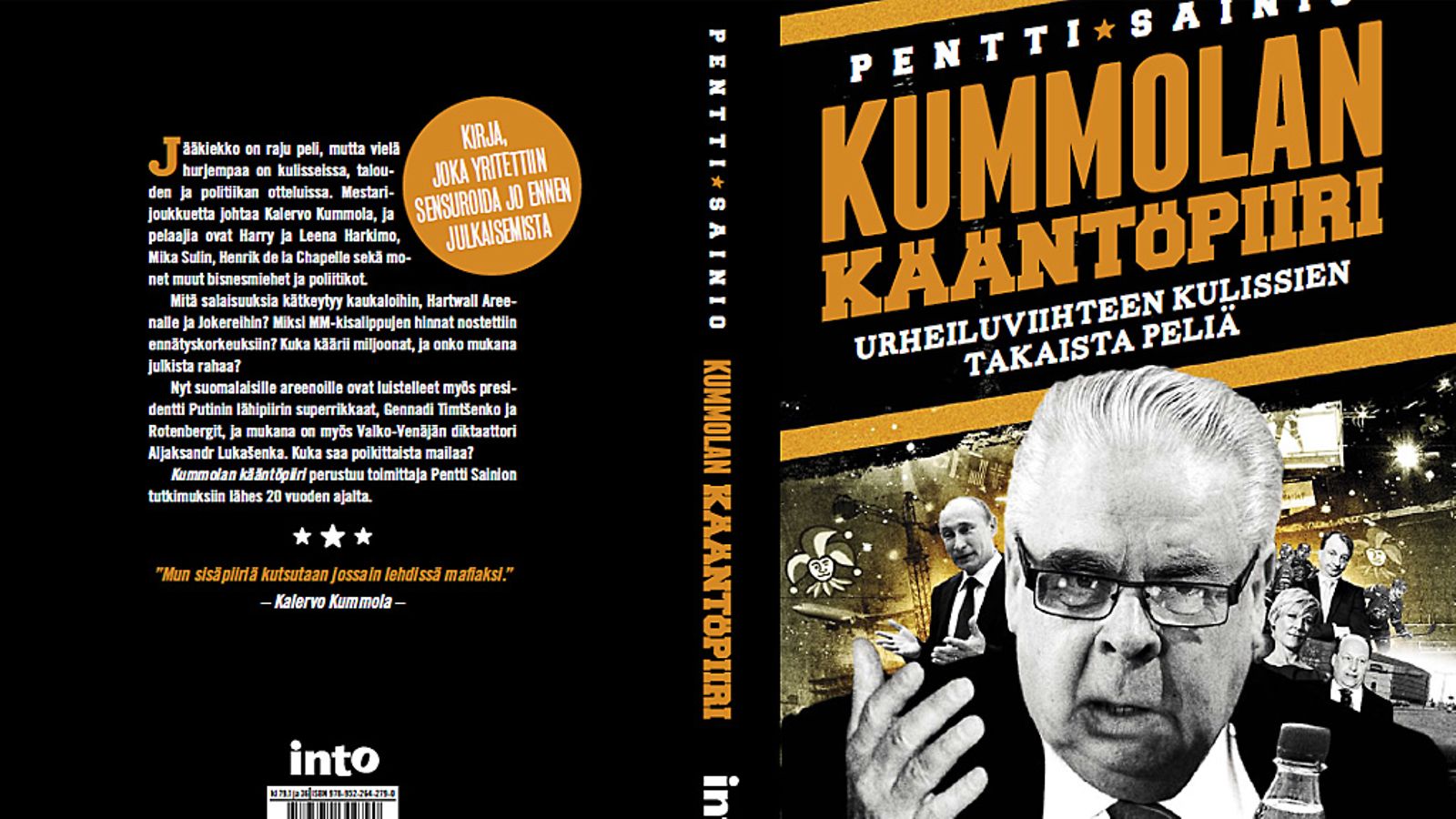 Kummolan kääntöpiiri -kirjan kannet