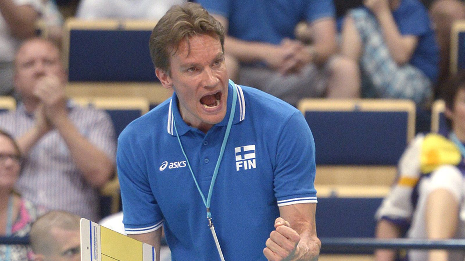 Tuomas Sammelvuo Vantaan EM-karsintaturnauksessa.