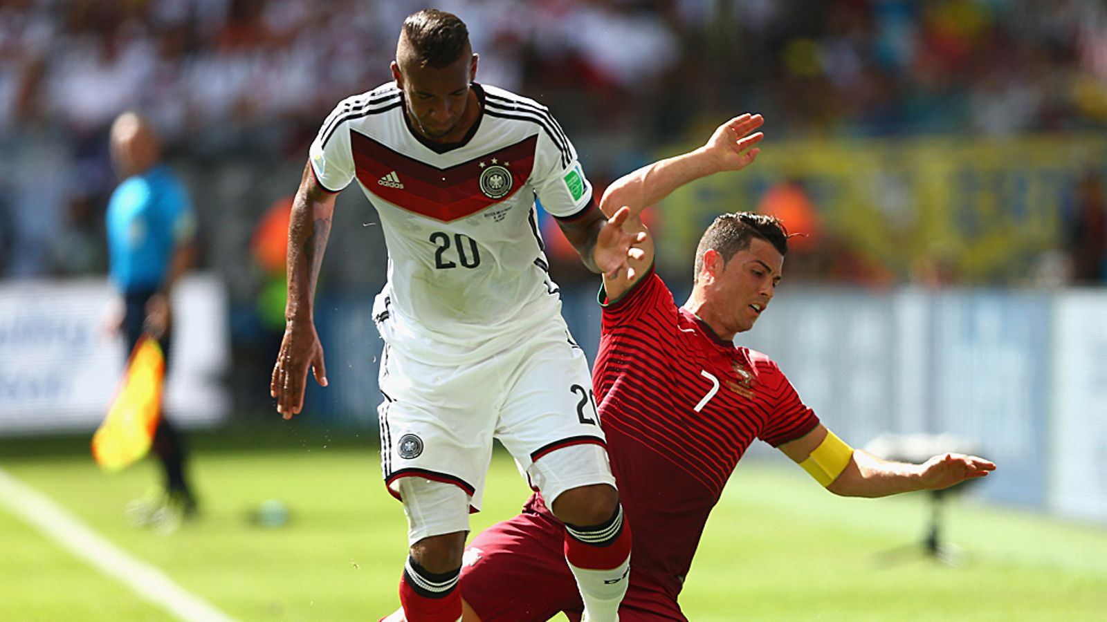 Jerome Boateng ja Cristiano Ronaldo.