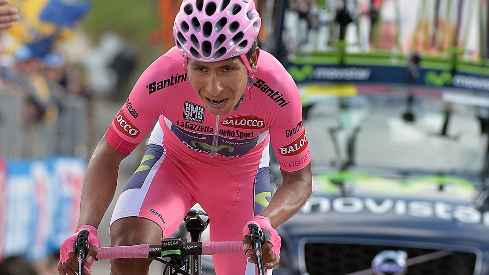 Nairo Quintana polkee kohti maalia perjantain osuudella.
