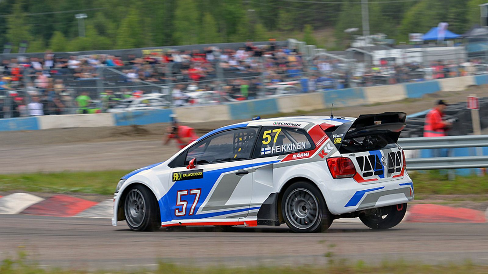 Toomas Heikkinen vauhdissa Kouvolan MM-osakilpailussa.