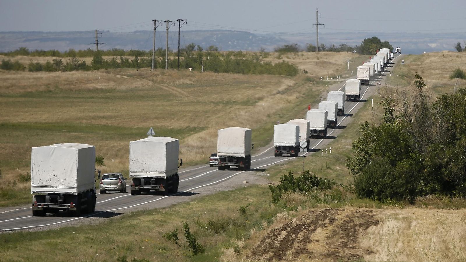 Ukraina VenÃ¤jÃ¤ apu kolonna rekka