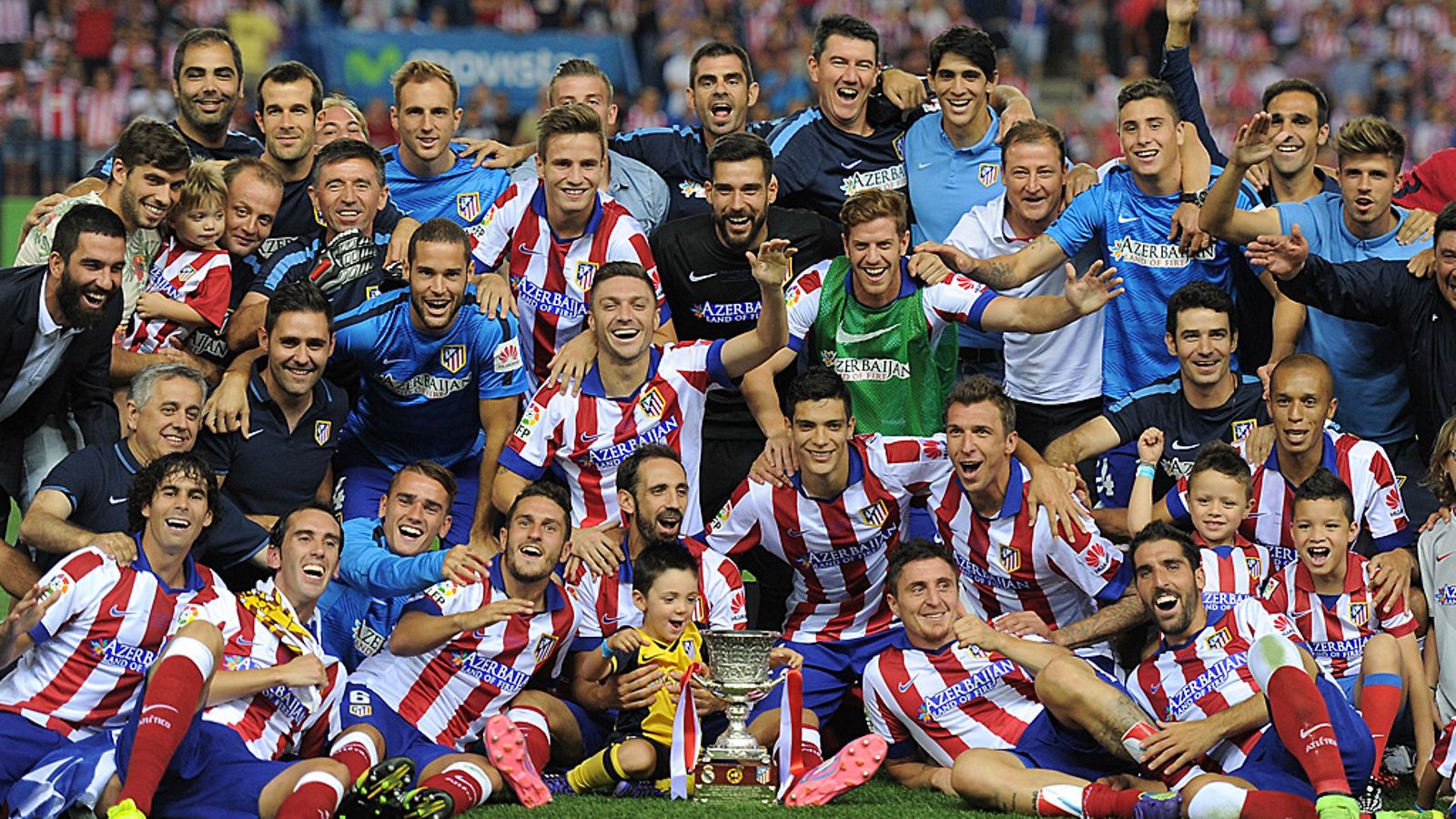 Atletico Madrid juhlii kauden ensimmäistä titteliä.