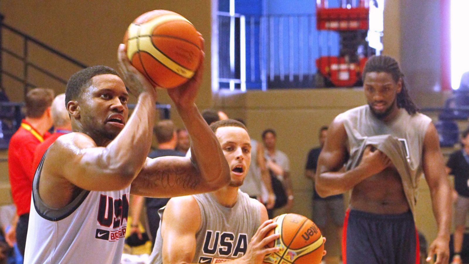 Rudy Gay (vas.), Stephen Curry, Kenneth Faried