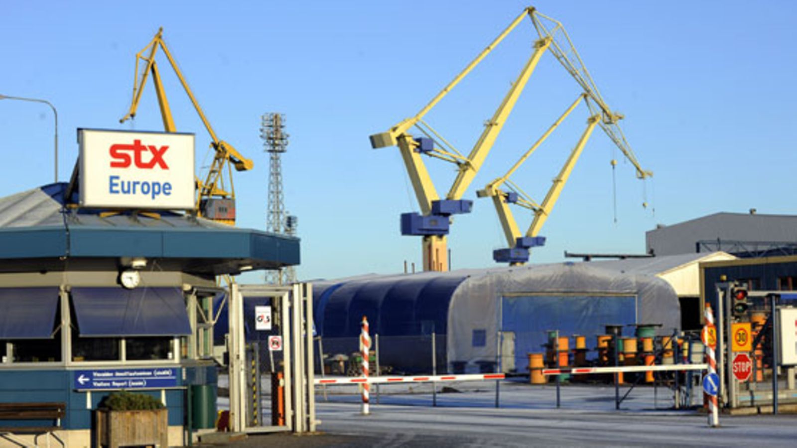 Telakkayhtiö STX Finlandin telakka Turussa. Kuva: Lehtikuva