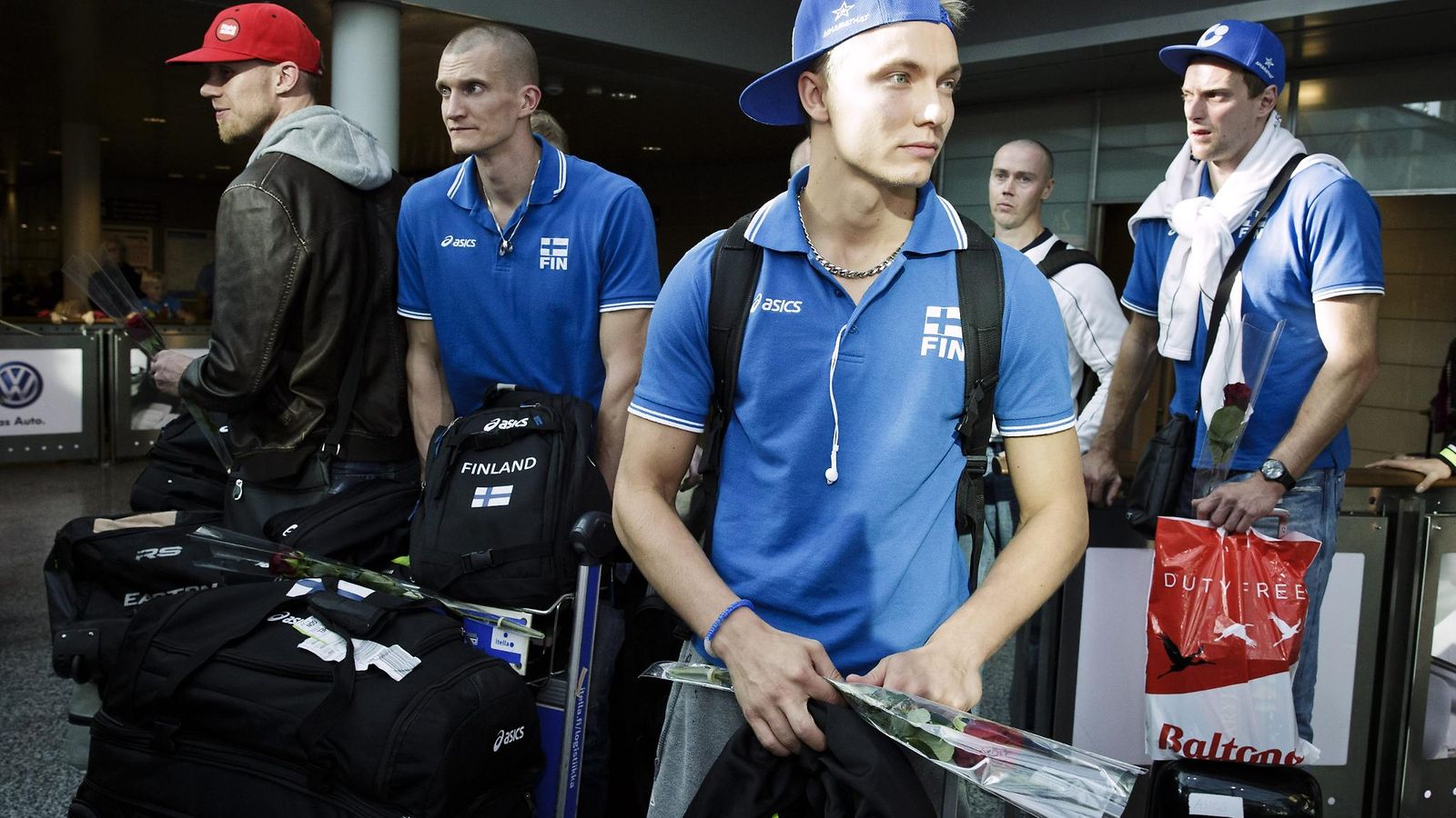 Mikko Esko (oik.), Jukka Lehtonen, Lauri Kerminen (edessä) ja Konstantin Shumov