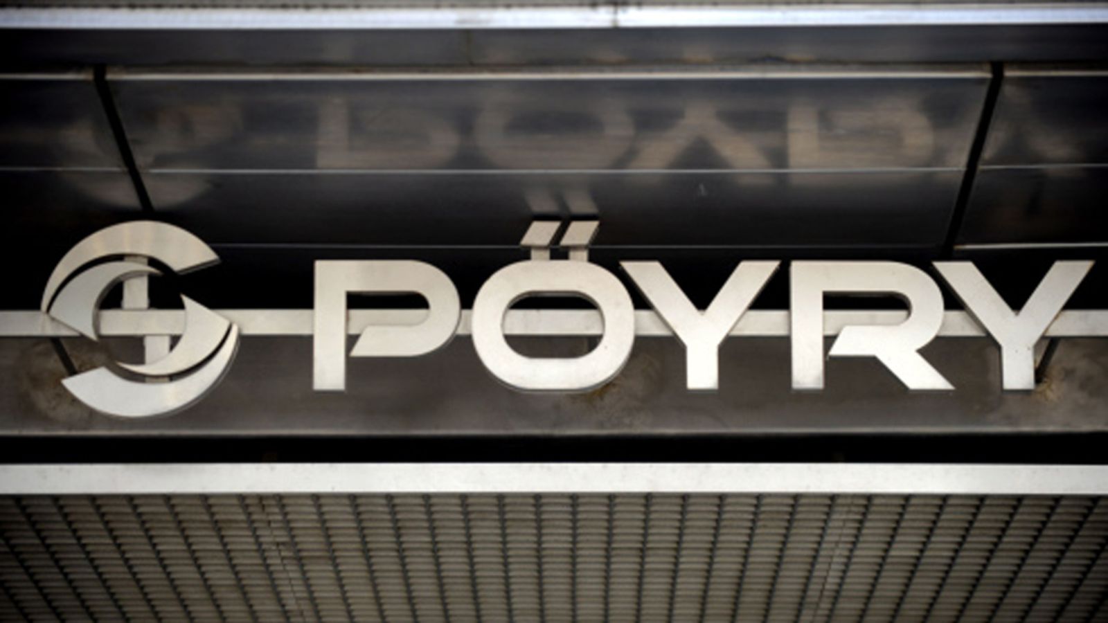 Pöyry Oyj:n logo Vantaalla 21. huhtikuuta 2010.