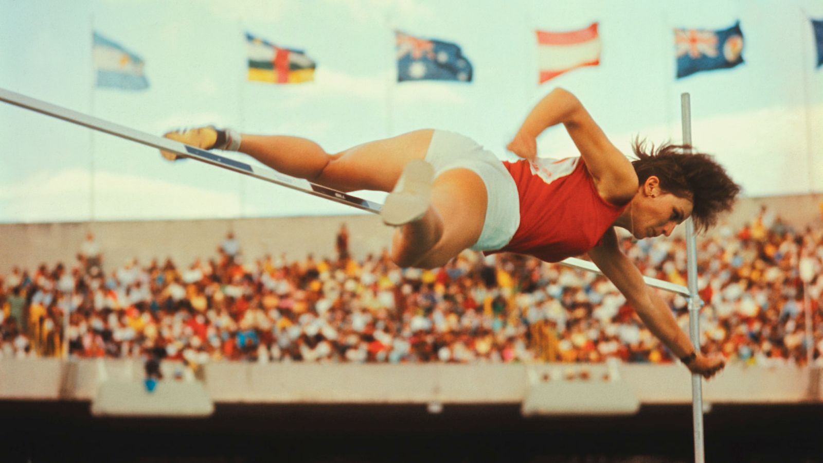 Miloslava Rezkova Meksikon olympialaisissa.