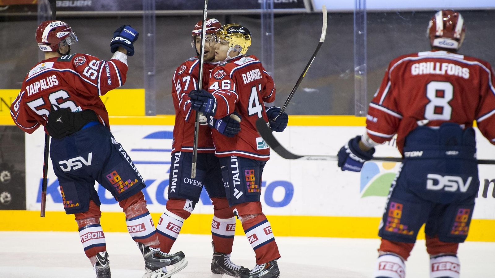 HIFK juhlii Teemu Ramstedtin 1-1-maalia Kuopiossa.