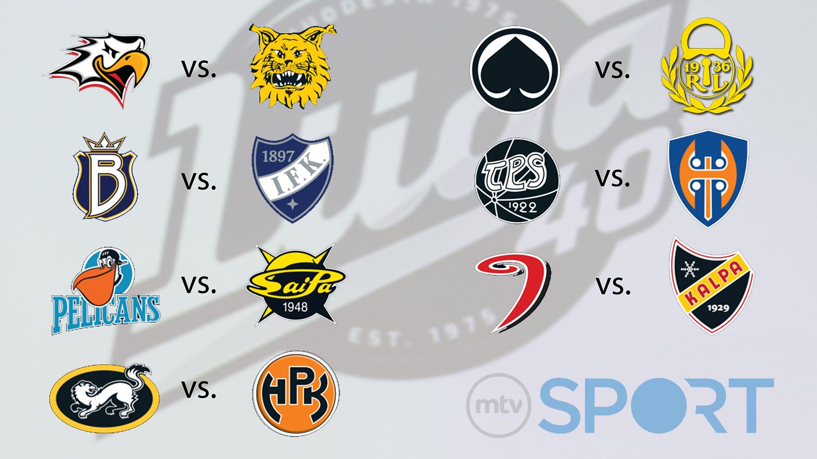 SM liiga Veikkauskierros tasausparit 2014-15