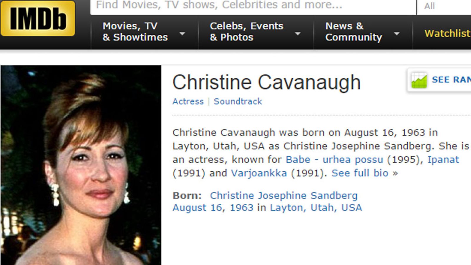 christine cavanaugh kaappaus