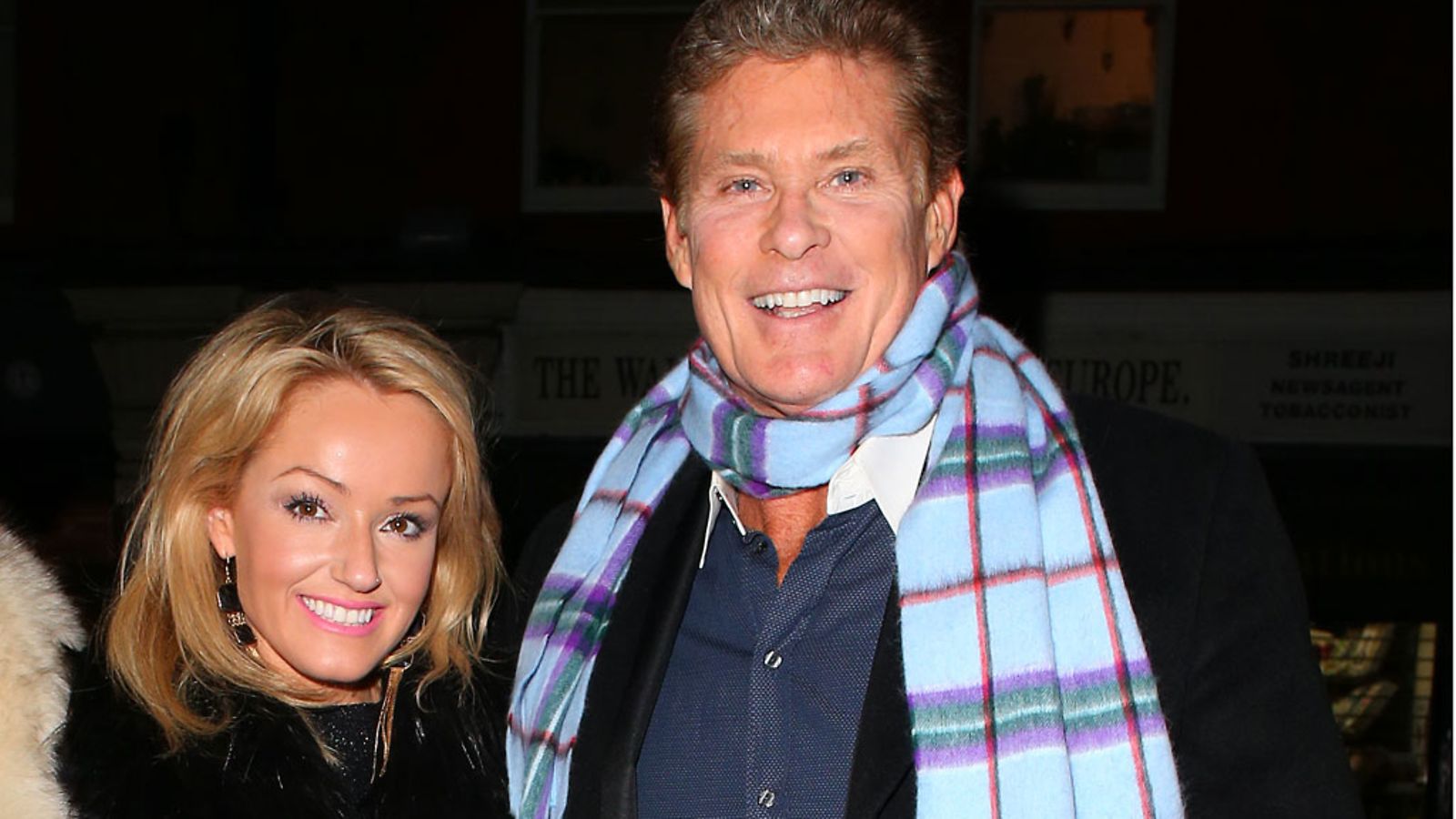Hayley Roberts ja David Hasselhoff.