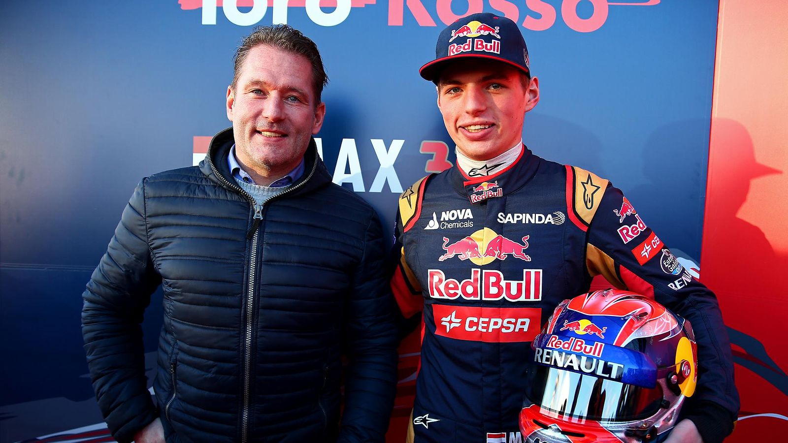 Jos ja Max Verstappen