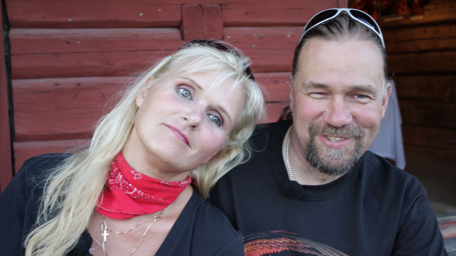 Katriina ja Stefan treffeillään.
