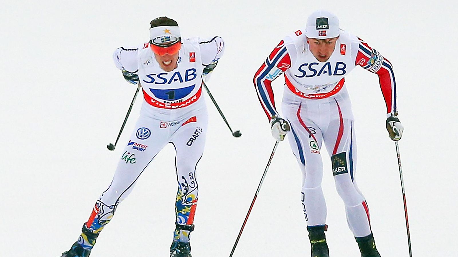 Petter Northug ja Calle Halfvarsson