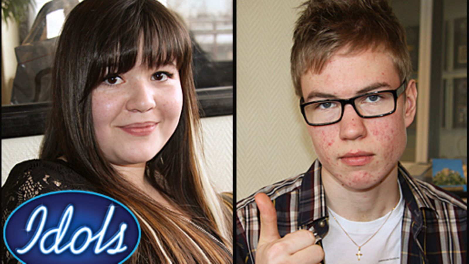 Idols-kilpailijat Diandra Flores ja Torsten Borg.