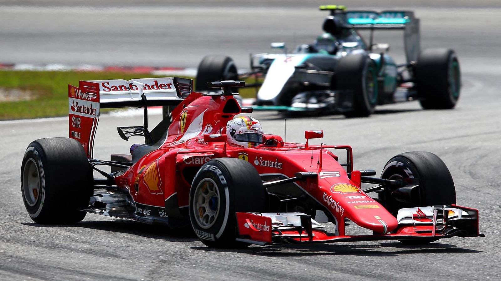 Sebastian Vettel, Nico Rosberg, 2015